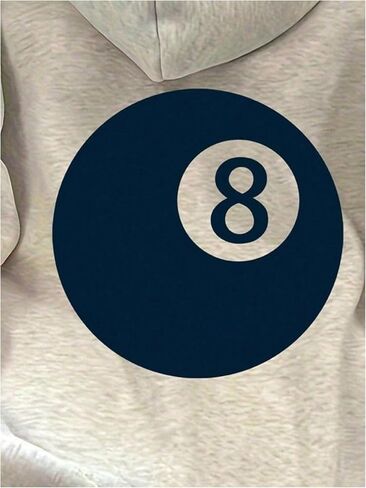 Women's Number Graphic Hoodie Pullover Long Sleeve Drawstring Baggy Hooded Sweatshirts Streetwear in Saudi Arabia