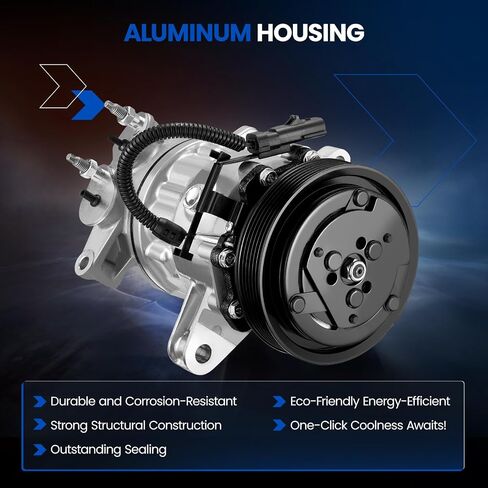 98576 Air Conditioning A/C Compressor with Clutch Compatible with Jeep Liberty 2002-2005, V6 3.7L in Saudi Arabia