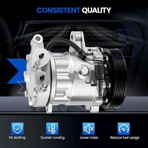 98576 Air Conditioning A/C Compressor with Clutch Compatible with Jeep Liberty 2002-2005, V6 3.7L in Saudi Arabia
