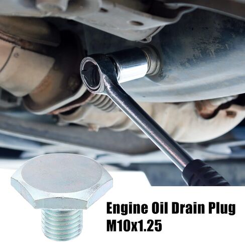 X AutoHaux M10x1.25 الصلب سد تصريف زيت زيت الصلب مع حلقة الختم ل Mazda ل Ford Focus Silver Tone in Saudi Arabia