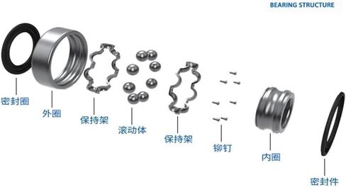 4pcs ضاغط تكييف الهواء للسيارات DA508032 306227 406830 457532 509030-2RS محامل سيارات (DA306227-2RS) in Kuwait