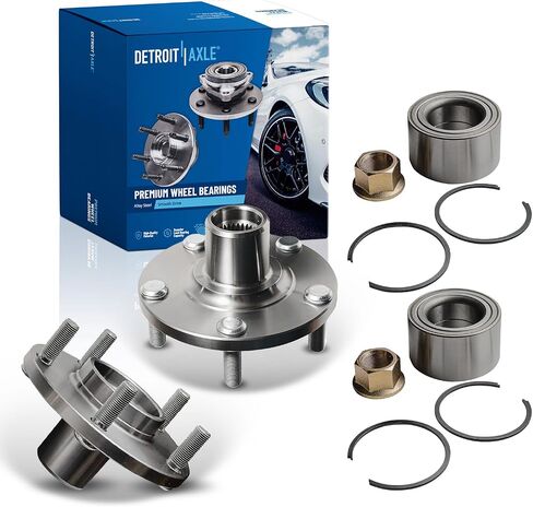 Detroit Axle - Front Wheel Bearing Hubs for 02-06 Nissan Altima 00-08 Maxima Infiniti I30 I35, Replacement 2002 2003 2004, 2005 2006 X-Trail Wheel Bearing and Hubs Assembly Set in Saudi Arabia