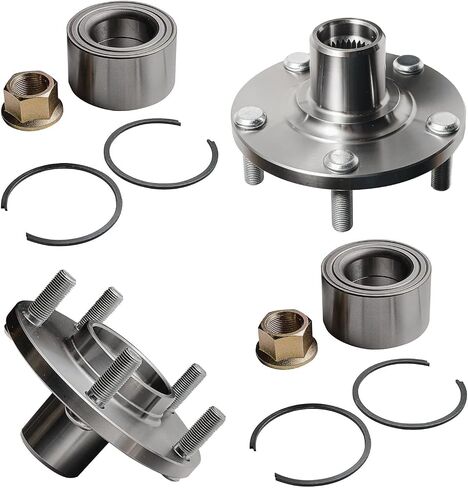 Detroit Axle - Front Wheel Bearing Hubs for 02-06 Nissan Altima 00-08 Maxima Infiniti I30 I35, Replacement 2002 2003 2004, 2005 2006 X-Trail Wheel Bearing and Hubs Assembly Set in Saudi Arabia