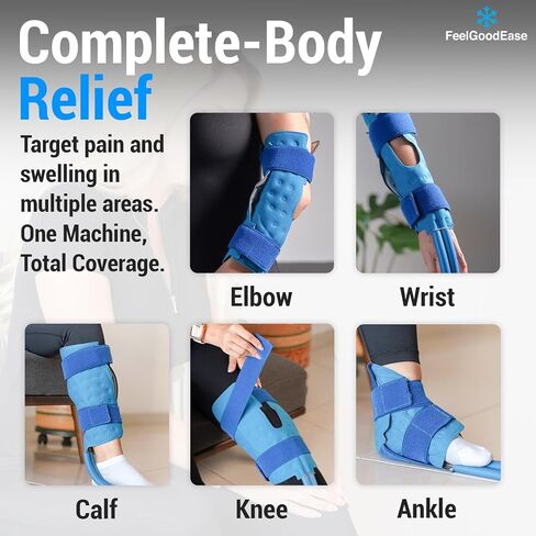 Ice Machine for Knee After Surgery – Game Ready Ice Therapy System with 12QT Cooler, 4 Flow Speeds, Quiet Operation & Adjustable Timing – Cold Therapy Machine for Knee Replacement & Pain Relief in Saudi Arabia