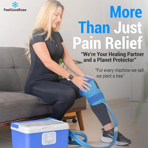 Ice Machine for Knee After Surgery – Game Ready Ice Therapy System with 12QT Cooler, 4 Flow Speeds, Quiet Operation & Adjustable Timing – Cold Therapy Machine for Knee Replacement & Pain Relief in Saudi Arabia