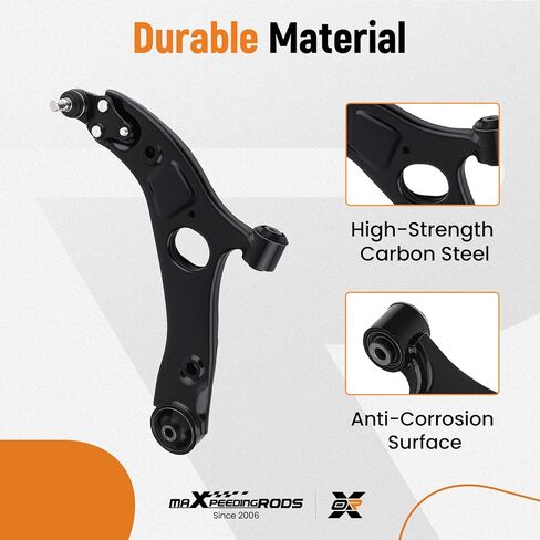MaxPeedingrods 6pc مجموعة ذراع التحكم السفلى في Hyundai Sonata 2011-2013 ، Azera 2012-2014 ، ل Kia Optima 2011-2015 ، Cadenza 2014-2016 3.3L in Kuwait