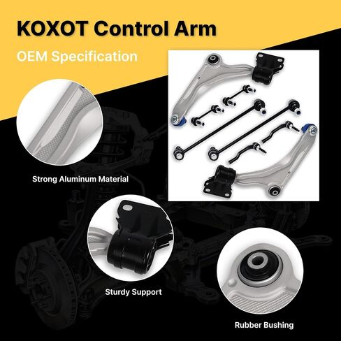 10Pc Front Lower Control Arm Sway Bar Links Tie Rod for Ford 2013 2014 2015 2016 2017 Fusion, for Lincoln 2013 2014 15 16 17 2018 MKZ, K623000 K623001 K750740 K750744 ES801110 ES801109 EV801122 in Kuwait