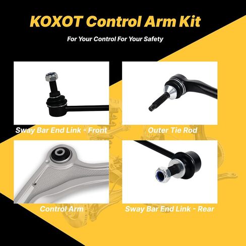 10Pc Front Lower Control Arm Sway Bar Links Tie Rod for Ford 2013 2014 2015 2016 2017 Fusion, for Lincoln 2013 2014 15 16 17 2018 MKZ, K623000 K623001 K750740 K750744 ES801110 ES801109 EV801122 in Kuwait