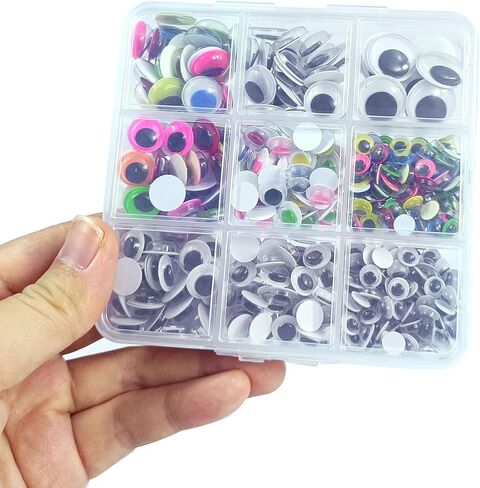 520 Pcs Wiggle Googly Eyes with Self-Adhesive in Saudi Arabia
