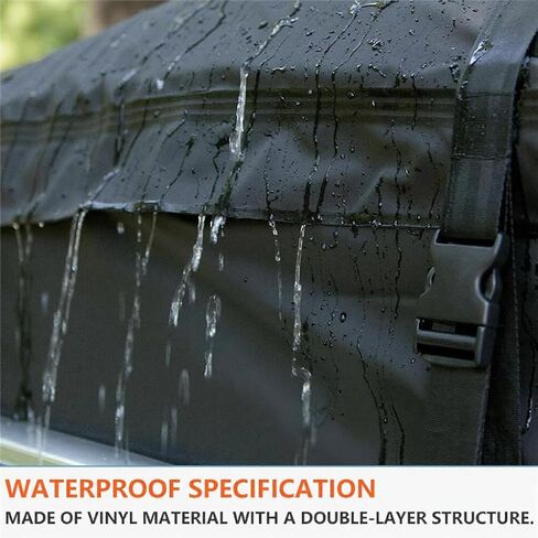 Car Rooftop Cargo Bag, Soft-Sided Storage Carrier with Anti-Slip Mat for Bare Roof, Roof Rack (44.1″*34.3″*17.3″) in Kuwait