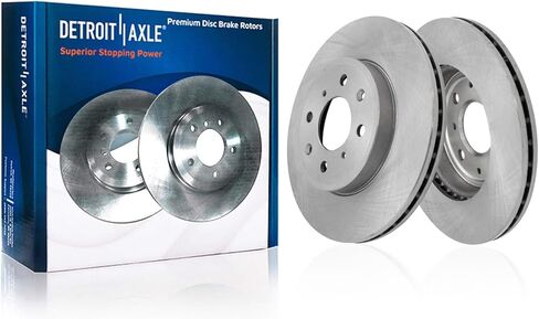 Detroit Axle - 2 Front Brake Rotors for 2014-2020 Honda Fit, 2015 2016 2017 2018 2019 Disc Brake Rotors Set Replacement : 10.31" inch Front Rotors in Saudi Arabia
