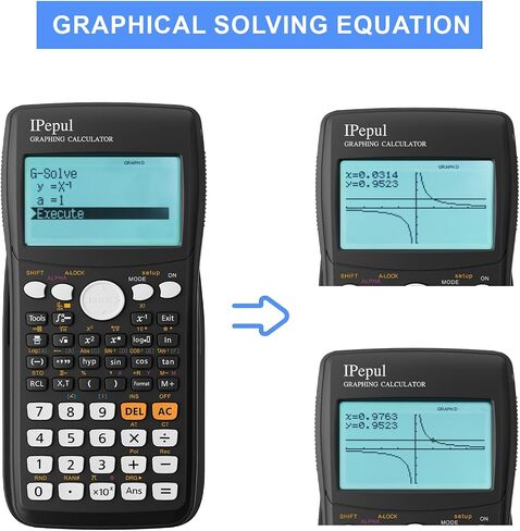 Scientific Calculators with Graphing Calculator, Ipepul Desktop Math Calculator for College Students,10 Modes/ 4 Graphing Functions, School Supplies for Middle High School Teachers Office in Kuwait