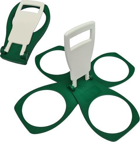 حامل أكواب/علبة قابلة للطي [صُنعت في المملكة المتحدة] [عبوة من قطعتين] حامل مشروبات البيرة والقهوة والمشروبات الغازية، حجم جيب قوي قابل لإعادة الاستخدام، حفلات رياضية للمهرجانات، سهلة الاستخدام - المشروبات الساخنة، 2,3,4 أكواب in Kuwait