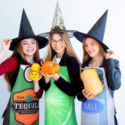 MePase 3 PCS Halloween Coil Comples Compons للبالغين Tequila زجاجة الليمون شريحة وملح الملح لشرب هالوين فستان غذاء ملابس تأثيري الزي إكسسوارات in Saudi Arabia