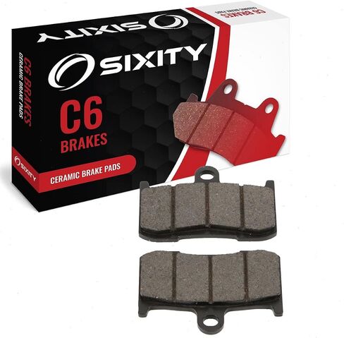 Sixity C6 Front Ceramic Brake Pads compatible with Victory Vegas 8-Ball 2011-2015 Complete Set in Saudi Arabia