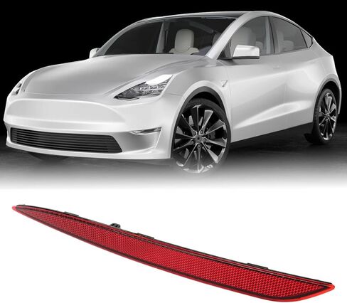 Rear Bumper Reflector Red Lens Car Tail Reflectors Light PMMA + ABS Replacement for Y 2020-2023 (Left 1495817 00 C) in Saudi Arabia