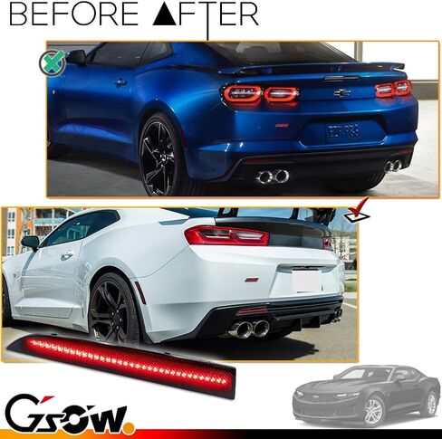 LED LED الخلفي مصابيح عاكس العاكس ل CHEVROLET CAMARO 2016-2024 ، TRAVERSE 2013-2020 ، AMBER BRAKE TAIL LANSS RED ، 2 PCS in Saudi Arabia
