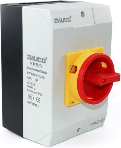 LW42BO-63/3BF 4BF 63A ON Off Two Position 3 Poles 4 Poles Rotary Control Changeover Cam Switch with Waterproof Box(LW42BO-63 3BF 3P) in Saudi Arabia