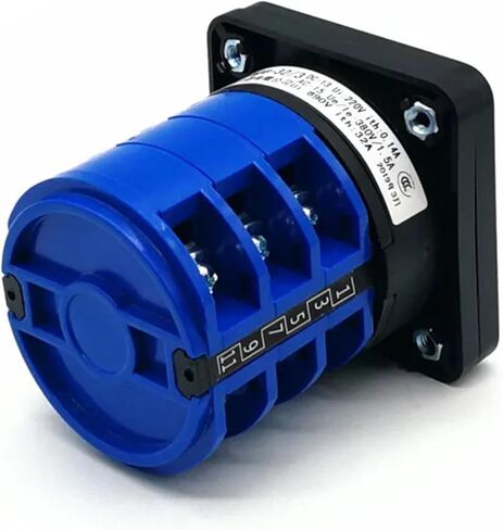 LW28-32 Electric 2/3/4 Position 12 Terminals Rotary Cam Changeover Switch 500V 32A Knob(English) in Saudi Arabia