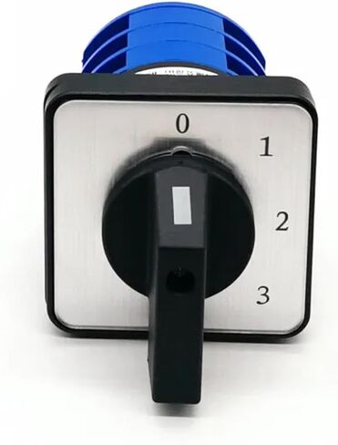 LW28-32 Electric 2/3/4 Position 12 Terminals Rotary Cam Changeover Switch 500V 32A Knob(English) in Saudi Arabia
