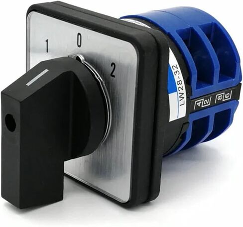 Electric 2/3/4 Position 8 Terminals Rotary Cam Changeover Switch 500V 32A LW28-32 Knob(012) in Saudi Arabia