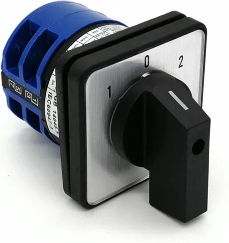 Electric 2/3/4 Position 8 Terminals Rotary Cam Changeover Switch 500V 32A LW28-32 Knob(012) in Saudi Arabia