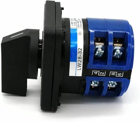 Electric 2/3/4 Position 8 Terminals Rotary Cam Changeover Switch 500V 32A LW28-32 Knob(012) in Saudi Arabia