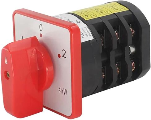 مفتاح تغيير الكاميرا الدوارة الكهربائية HZ5-20 M04 M05 M06 2 الموضع 3 2 الموضع 380V 4KW 20A (HZ5D-20 M06) in Saudi Arabia