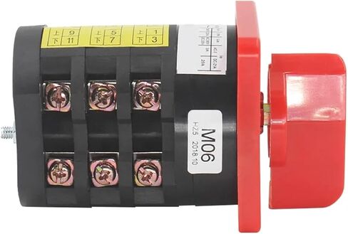 مفتاح تغيير الكاميرا الدوارة الكهربائية HZ5-20 M04 M05 M06 2 الموضع 3 2 الموضع 380V 4KW 20A (HZ5D-20 M06) in Saudi Arabia