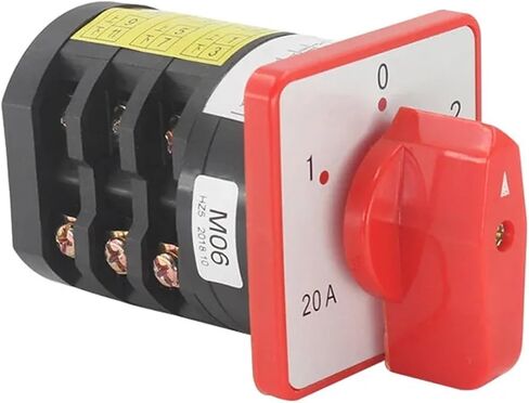 مفتاح تغيير الكاميرا الدوارة الكهربائية HZ5-20 M04 M05 M06 2 الموضع 3 2 الموضع 380V 4KW 20A (HZ5D-20 M06) in Saudi Arabia