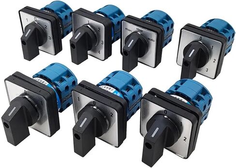 Electric 2/3/4 Position 8 Terminals Rotary Cam Changeover Switch 500V 20A LW28-20(2P 8T Off ON) in Saudi Arabia