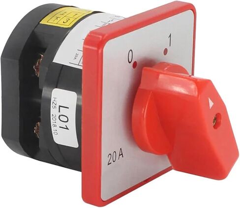 Electric Rotary Cam Changeover Switch HZ5-20 L01 L02 L03 2 Position 380V 4KW 20A(HZ5D-20 L03) in Saudi Arabia