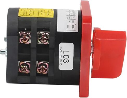 Electric Rotary Cam Changeover Switch HZ5-20 L01 L02 L03 2 Position 380V 4KW 20A(HZ5D-20 L03) in Saudi Arabia