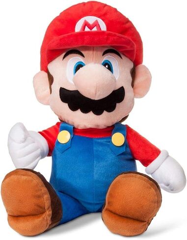 Super Mario Bros. Thing Thing Real 22 بوصة Plush Pillow ، Mario Plushie Toy | الوسائد الزخرفية للسرير ، أساسيات غرفة الأطفال ، إكسسوارات ديكور المنزل | هدايا ألعاب الفيديو والمقتنيات in Saudi Arabia