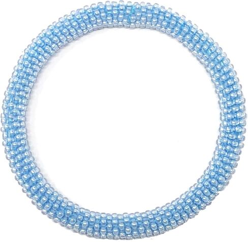 Wigspedia crochet glass bead bead nepal boho bracelet - قطعة واحدة صلبة in Kuwait