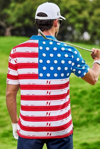 Men's Funny Golf Shirts UPF 50+ Performance Moisture Wicking Dry Fit Stretch Casual Print Polo (S-XXL) in Saudi Arabia