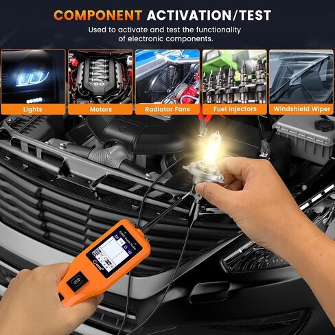KZYEE KM601 (Upgrade of KM10) Super Probe Circuit Tester, 12V 24V Automotive Power Circuit Probe Kit, Multimeter/Oscilloscope/Relay Test/Battery Test/Fuel Injector Test, Short Finder, 30FT Cable in Saudi Arabia