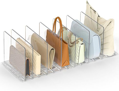 Bag Purse Organizer Accessories: 2-Dividers Plastic Clutch Dividers for Closet Organizers and Storage - Keep Carteras & Pocketbook Upright in Kuwait