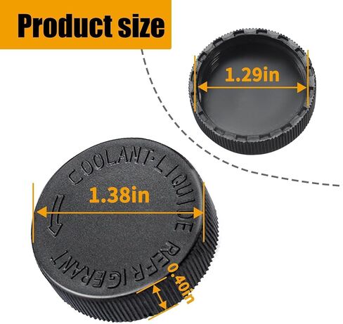 Black Engine Coolant Overflow Reservoir Tank Cap Compatible with Infiniti EX35 FX37 EX37 G35 Q70 QX50 G25 G37 2003-2017 for Nissan Murano Rogue Versa Quest Replace 21712-79900 AM-4118851190 in Kuwait