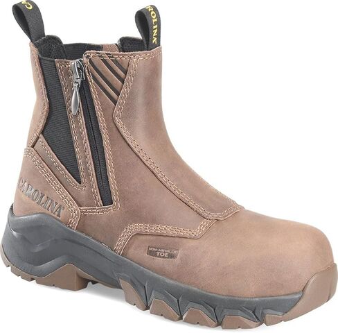 Carolina Ponderosa 6 "Side -Zipper Composite Composite Toe Thelsea Boot for Women - Aspen Coffee Bean Leather ، EH Rated in Kuwait
