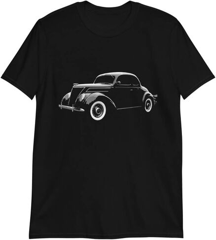 1937 Coupe Antique Car Owner Short-Sleeve Unisex T-Shirt Black in Saudi Arabia