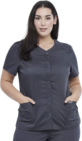 شيروكي نساء مجموعة Snap Front V-Neck Top WW622 مع Mid Rise Jogger مرنة الخصر WW115 in Saudi Arabia
