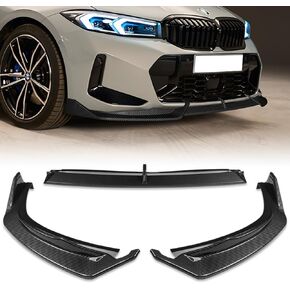 W-POWER, Front Bumper Lip fit for Compatible with 2023-2025 BMW G20 3-Series 330e 330i M340i 320i M-Sport Only, Front Lip Spoiler Body Splitter, GT-Style, Painted Carbon Fiber ABS in Kuwait