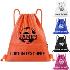 Bulk Custom Drawstring Bags with Monograms Personalised Drawstring Backpack Waterproof Sport Gym Sackpack for Travel Daily Use Events Business Promotional- 17.52x14.37Inches, 5 Colors in Saudi Arabia