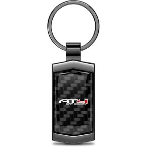 for GMC AT4 Real 3K Carbon Fiber Metal Case Key Chain in Kuwait
