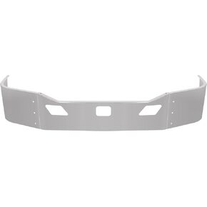 KUAFU Front Bumper Assembly Compatible with 2011-2022 Kenworth T680 W/Custom Sensor Cutout & Bracket Steel Chrome Silvery in Saudi Arabia