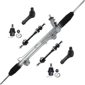 Detroit Axle - 4WD Steering Rack and Pinion Kit for 2005-2008 Ford F-150 Lincoln Mark LT Rack and Pinion Assembly 2 Lower Ball Joints 2 Outer Tie Rods 2 Sway Bar Links 2006 2007 Replacement in Saudi Arabia