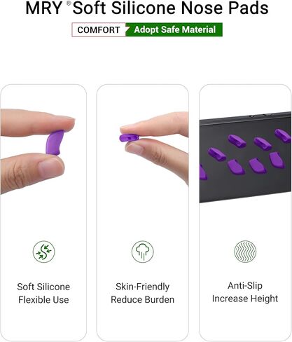Mryok Replacement Nose Piece Nose Pads for Oakley Flak Draft/Flak 2.0/Flak 2.0 XL/Flak Jacket XLJ Sunglass - Opt in Saudi Arabia