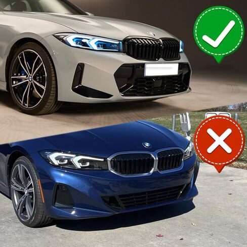 W-Power ، شفة المصد الأمامية ملائمة للتوافق مع 2023-2025 BMW G20 3-Series 330e 330i M340i 320i M-Sport فقط ، فصيلة مفسد الشفة الأمامية ، على طراز GT ، ABS Carbon Carbon in Saudi Arabia