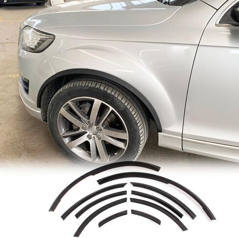 McArcar Kit Fender Flares متوافقة مع Audi Q7 SQ7 RSQ7 V12 TDI Sline 2006-2015 PU الأمامي الخلفي القوس العجلة القوس واقي المصنع 10pcs (أسود غير لامع) in Saudi Arabia
